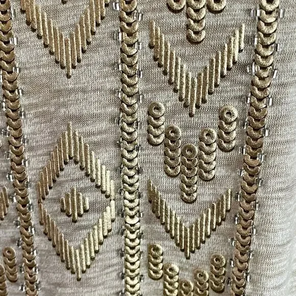 Miss Me Multimedia Top LARGE 3/4 Sleeves V-Neck Western Aztec Boho Casual Work - Picture 7 of 9